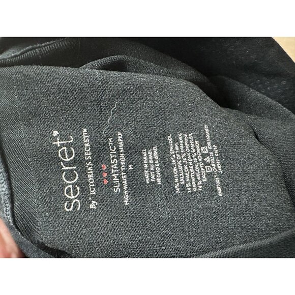 Victoria's Secret Slimtastic High-Waist Thigh Shaper Sz M Black Nylon Spandex - Picture 4 of 4